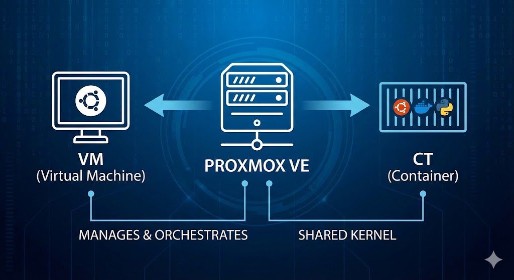 PVE-Phần 2: Hướng Dẫn Chi Tiết về VM và Container trên Proxmox VE – CT vs VM